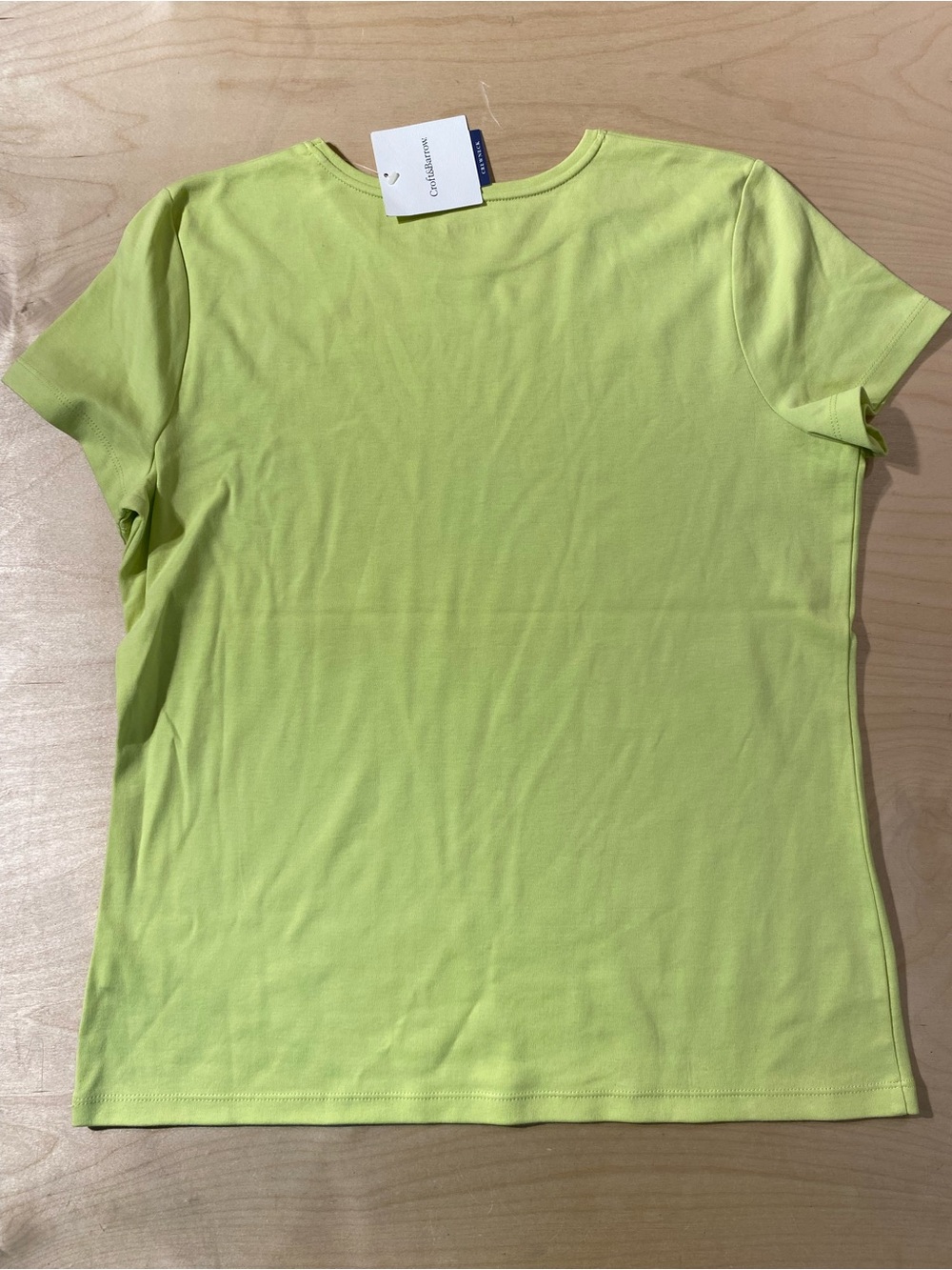 Croft and Barrow Lime Crewneck Short-Sleeve Tee - Women's Large (SB) - Picture 5 of 6